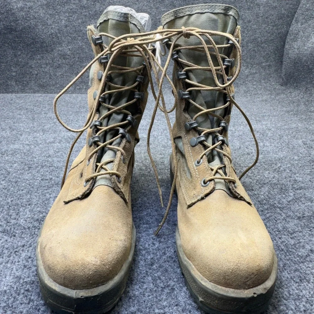 US Military Combat Boots Mens 5.5W Green Vibram Steel Toe SAGE HW ST S161